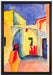 August Macke - Blick auf eine Allee in Tunis   auf Leinwandbild gerahmt Größe 60x40