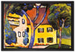 August Macke - Staudacher Haus Tegernsee  auf Leinwandbild gerahmt Größe 60x40