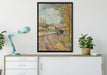 Camille Pissarro - CHEMIN DE LÉCLUSE SAINT-OUEN-L?AUM auf Leinwandbild gerahmt verschiedene Größen im Wohnzimmer
