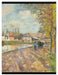 Camille Pissarro - CHEMIN DE LÉCLUSE SAINT-OUEN-L?AUM  auf Leinwandbild gerahmt Größe 80x60
