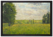 Camille Pissarro - SOLEIL COUCHANT PONTOISE   auf Leinwandbild gerahmt Größe 60x40