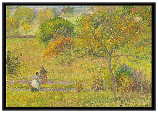 Camille Pissarro - AUTOMNE À ERAGNY  auf Leinwandbild gerahmt Größe 100x70