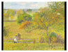 Camille Pissarro - AUTOMNE À ERAGNY   auf Leinwandbild gerahmt Größe 80x60