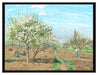 Camille Pissarro - Orchard in Blossom Louveciennes   auf Leinwandbild gerahmt Größe 80x60