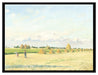 Camille Pissarro - Landscape with Wheat Field   auf Leinwandbild gerahmt Größe 80x60