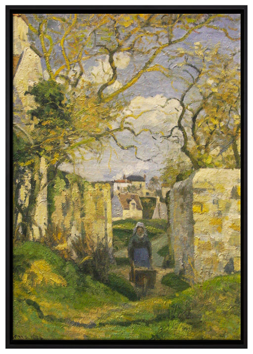 Camille Pissarro - Landscape from Pontoise  auf Leinwandbild gerahmt Größe 100x70