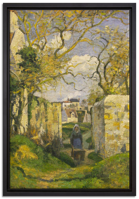 Camille Pissarro - Landscape from Pontoise   auf Leinwandbild gerahmt Größe 60x40