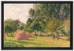 Camille Pissarro - Haystacks Morning Eragny   auf Leinwandbild gerahmt Größe 60x40