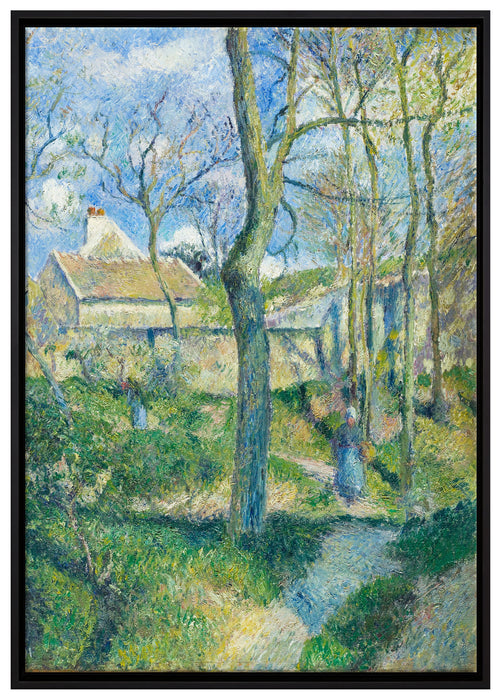 Camille Pissarro - The Path to Les Pouilleux Pontoise auf Leinwandbild gerahmt Größe 100x70