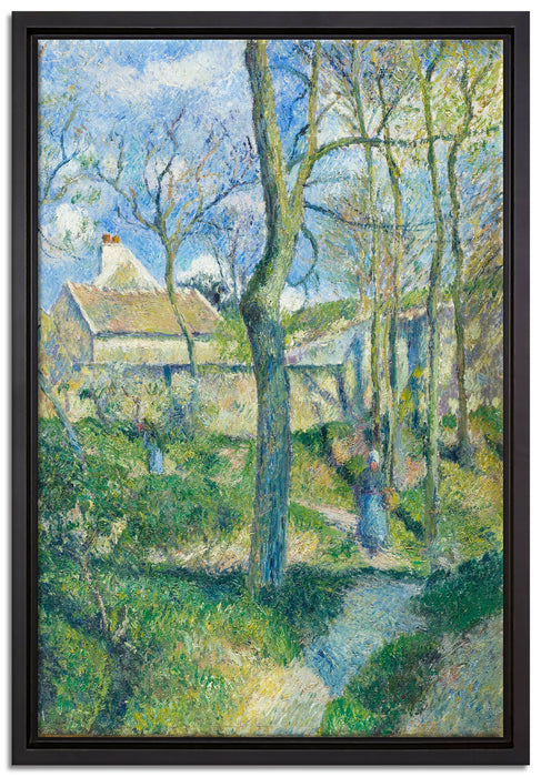 Camille Pissarro - The Path to Les Pouilleux Pontoise  auf Leinwandbild gerahmt Größe 60x40