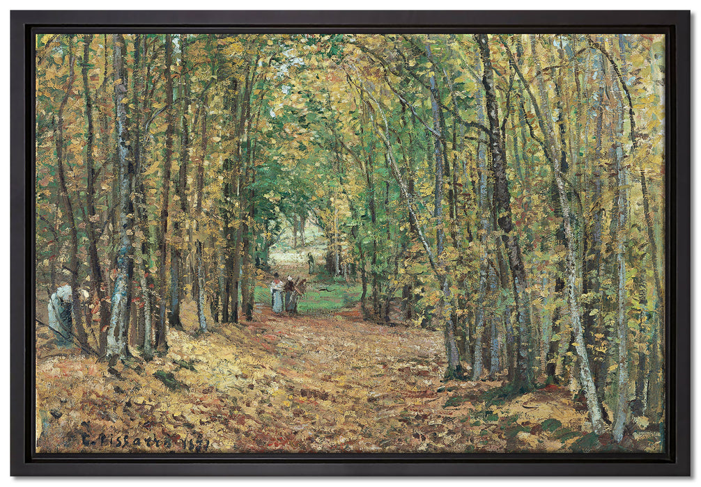 Camille Pissarro - Allée dans le parc de Marly  auf Leinwandbild gerahmt Größe 60x40