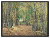 Camille Pissarro - Allée dans le parc de Marly  auf Leinwandbild gerahmt Größe 80x60