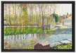 Camille Pissarro - BORDS DU LOING À MORET   auf Leinwandbild gerahmt Größe 60x40