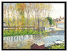 Camille Pissarro - BORDS DU LOING À MORET   auf Leinwandbild gerahmt Größe 80x60