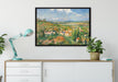 Camille Pissarro - L'HERMITAGE EN ÉTÉ PONTOISE  auf Leinwandbild gerahmt verschiedene Größen im Wohnzimmer