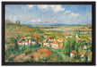 Camille Pissarro - L'HERMITAGE EN ÉTÉ PONTOISE   auf Leinwandbild gerahmt Größe 60x40