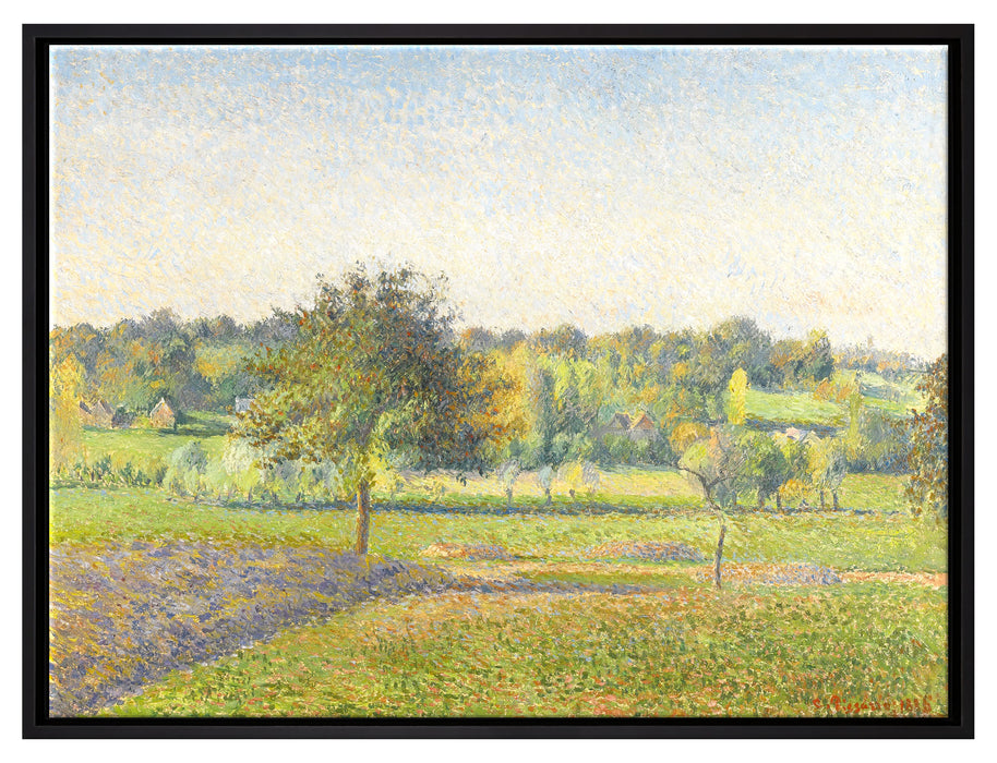 Camille Pissarro - PRAIRIE À ÉRAGNY   auf Leinwandbild gerahmt Größe 80x60