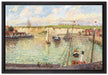 Camille Pissarro - L'AVANT-PORT DE DIEPPE APRÈS-MIDI  auf Leinwandbild gerahmt Größe 60x40
