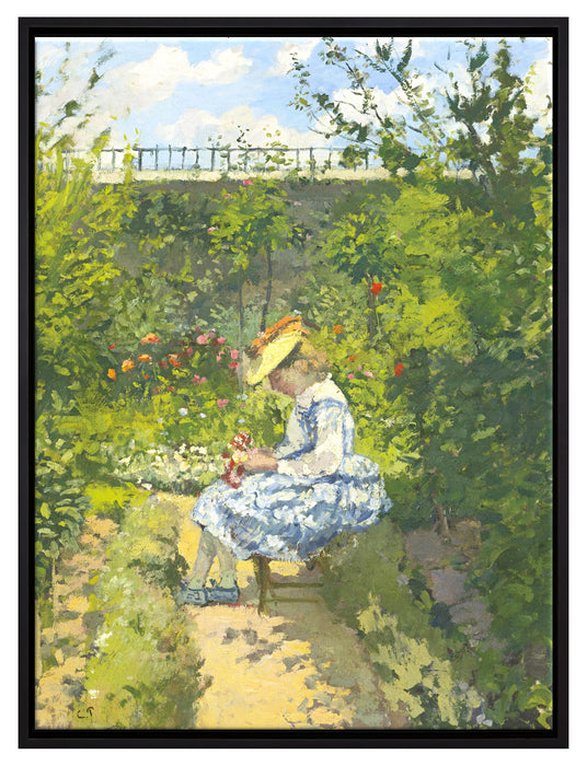 Camille Pissarro - JEANNE PISSARRODITE MINETTEASSIS  auf Leinwandbild gerahmt Größe 80x60