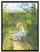 Camille Pissarro - JEANNE PISSARRODITE MINETTEASSIS  auf Leinwandbild gerahmt Größe 80x60