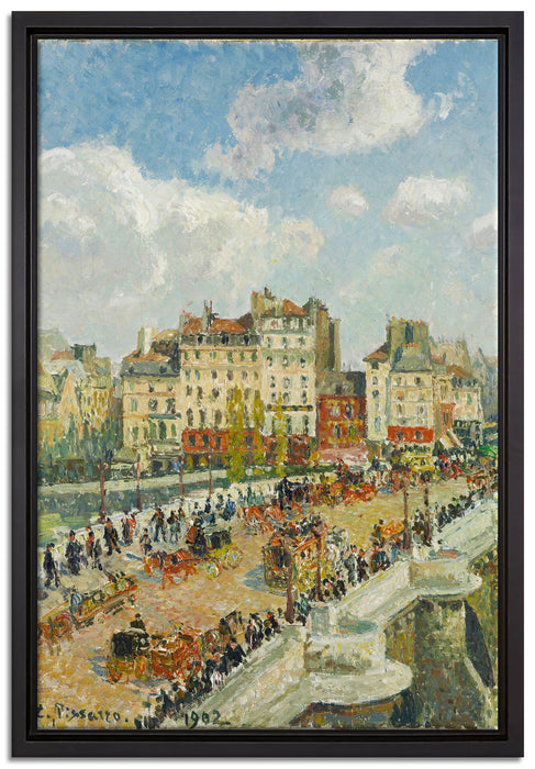 Camille Pissarro - The Pont Neuf  auf Leinwandbild gerahmt Größe 60x40