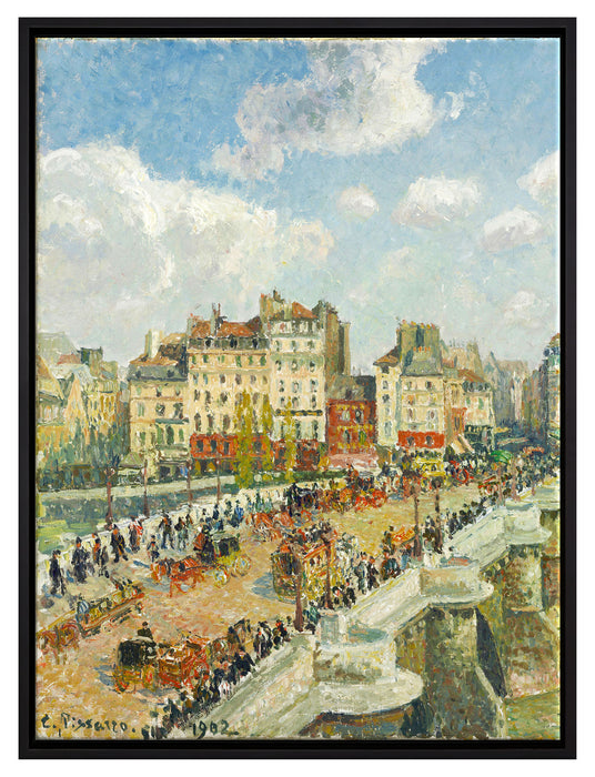 Camille Pissarro - The Pont Neuf  auf Leinwandbild gerahmt Größe 80x60