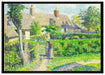 Camille Pissarro - Maisons de paysans  auf Leinwandbild gerahmt Größe 100x70