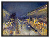 Camille Pissarro - The Boulevard Montmartre at Night   auf Leinwandbild gerahmt Größe 80x60
