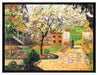Camille Pissarro - Flowering Plum Tree Eragny  auf Leinwandbild gerahmt Größe 80x60