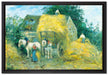 Camille Pissarro - The Hay Cart Montfoucault  auf Leinwandbild gerahmt Größe 60x40