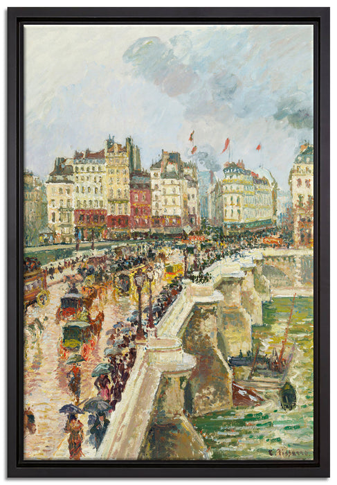 Camille Pissarro - Pont Neuf  auf Leinwandbild gerahmt Größe 60x40