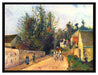 Camille Pissarro - La diligence route d'Ennery à l'Her  auf Leinwandbild gerahmt Größe 80x60