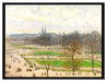 Camille Pissarro - The Garden of the Tuileries I  auf Leinwandbild gerahmt Größe 80x60