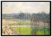 Camille Pissarro - The Garden of the Tuileries II auf Leinwandbild gerahmt Größe 100x70
