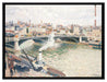 Camille Pissarro - Morning An Overcast Day Rouen   auf Leinwandbild gerahmt Größe 80x60