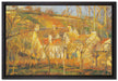 Camille Pissarro - Les toits rouges coin de village  auf Leinwandbild gerahmt Größe 60x40