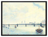 Camille Pissarro - Charing Cross Bridge London   auf Leinwandbild gerahmt Größe 80x60
