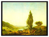Caspar David Friedrich - Der Sommer Landschaft mit Lie  auf Leinwandbild gerahmt Größe 80x60