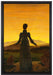 Caspar David Friedrich - Frau vor untergehender Sonne  auf Leinwandbild gerahmt Größe 60x40