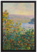 Claude Monet - Blumenbeete in Vetheuil   auf Leinwandbild gerahmt Größe 60x40
