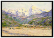 Claude Monet - Das Tal der Nervia  auf Leinwandbild gerahmt Größe 100x70