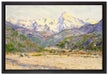 Claude Monet - Das Tal der Nervia   auf Leinwandbild gerahmt Größe 60x40