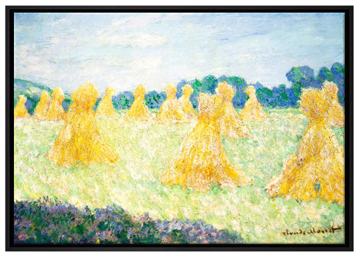 Claude Monet - Die jungen Damen von Giverny auf Leinwandbild gerahmt Größe 100x70
