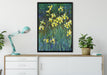 Claude Monet - Gelbe Schwertlilien  auf Leinwandbild gerahmt verschiedene Größen im Wohnzimmer
