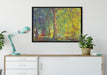 Claude Monet - Trauerweide  auf Leinwandbild gerahmt verschiedene Größen im Wohnzimmer