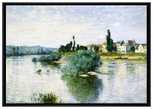 Claude Monet - LA SEINE À LAVACOURT  auf Leinwandbild gerahmt Größe 100x70