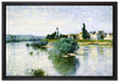 Claude Monet - LA SEINE À LAVACOURT   auf Leinwandbild gerahmt Größe 60x40
