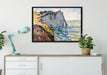 Claude Monet - Die Klippe von Aval Étrétat  auf Leinwandbild gerahmt verschiedene Größen im Wohnzimmer