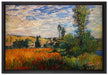 Claude Monet - Weg durch die Mohnfelder Ile Saint-Mart  auf Leinwandbild gerahmt Größe 60x40