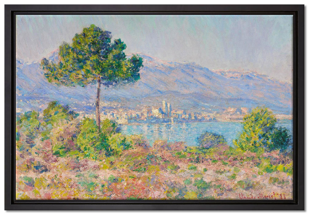 Claude Monet - Antibes vue du plateau Notre Dame  auf Leinwandbild gerahmt Größe 60x40